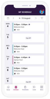 Staff Rota Scheduling App