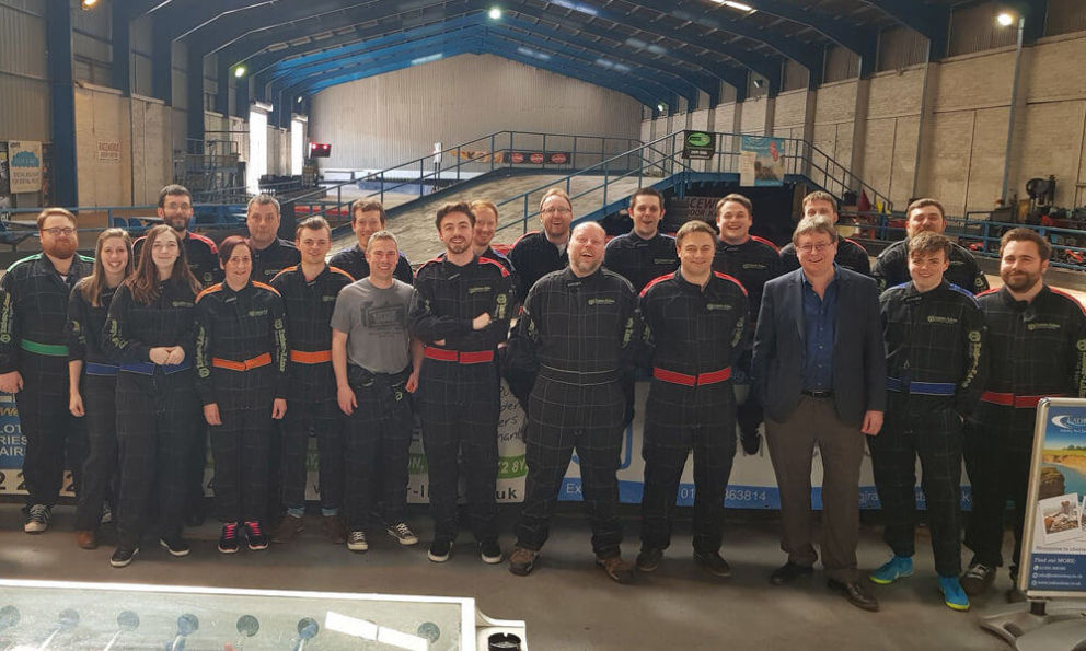 DigiTickets team at Exeter go kart world
